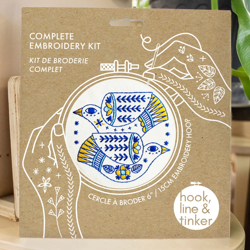 Kit de broderie complet Turtle Doves – Image 2