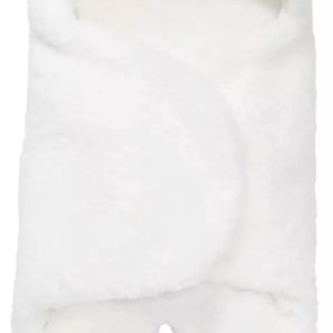 IL BAMBINI – Doudou ours en peluche – gigoteuse – nouveau-né – Blanc cassé