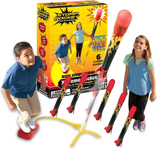 Invento Rockets Stomp X-treme Acier / mousse Rouge / noir 8 pièces