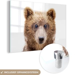 MuchoWow® Peinture sur verre 150×100 cm – Peinture sur verre acrylique – Ours – Marron – Animaux – Nature – Photo sur verre – Peintures MuchoWow® Peinture sur verre 150×100 cm – Peinture sur verre acrylique – Ours – Marron – Animaux – Nature – Photo sur verre – Peintures