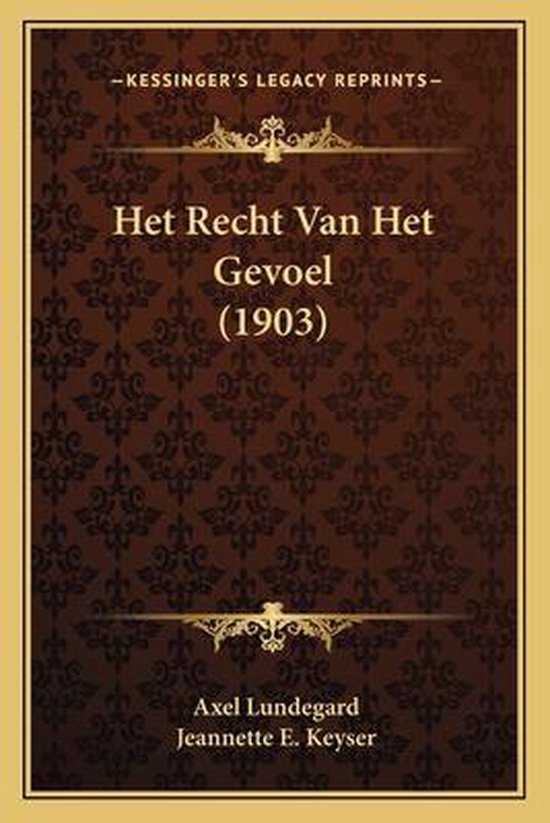 Het Recht Van Het Gevoel (1903)