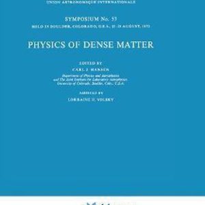 International Astronomical Union Symposia53- Physics of Dense Matter International Astronomical Union Symposia53- Physics of Dense Matter