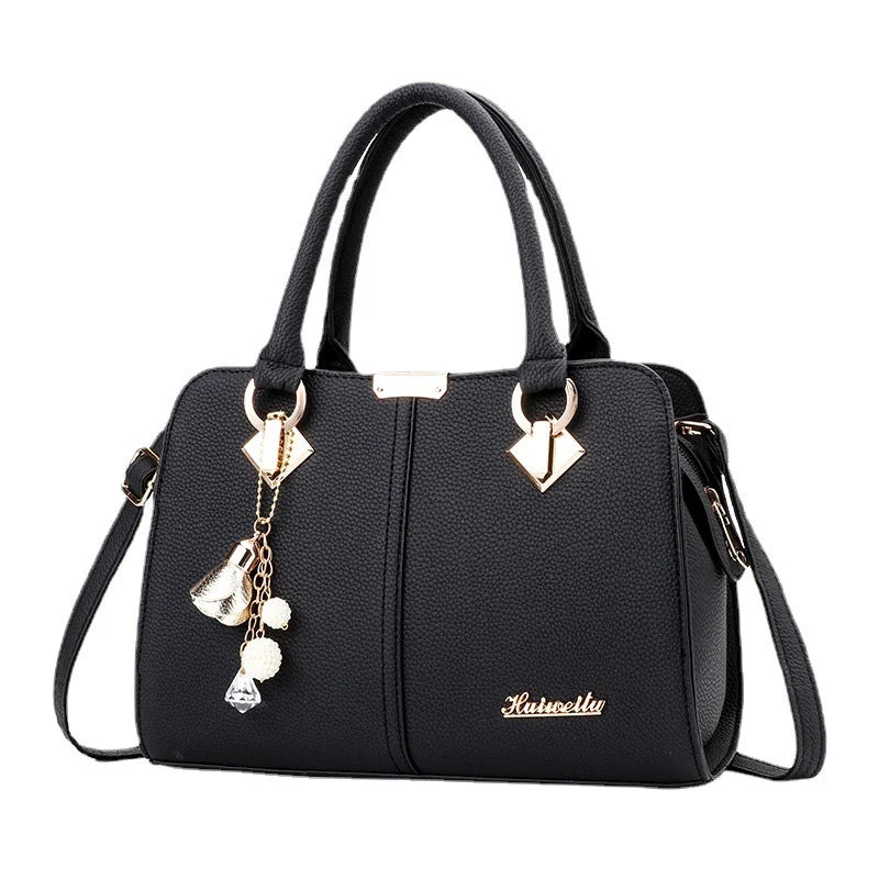 Sac à main mignon de couleur unie à la mode pour dames – Image 2