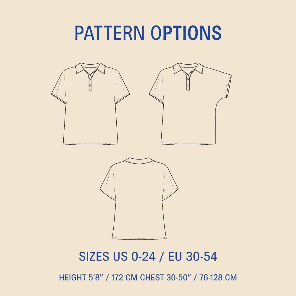 Polly Polo Shirt | Wardrobe By Me - PDF Sewing Pattern – Image 3