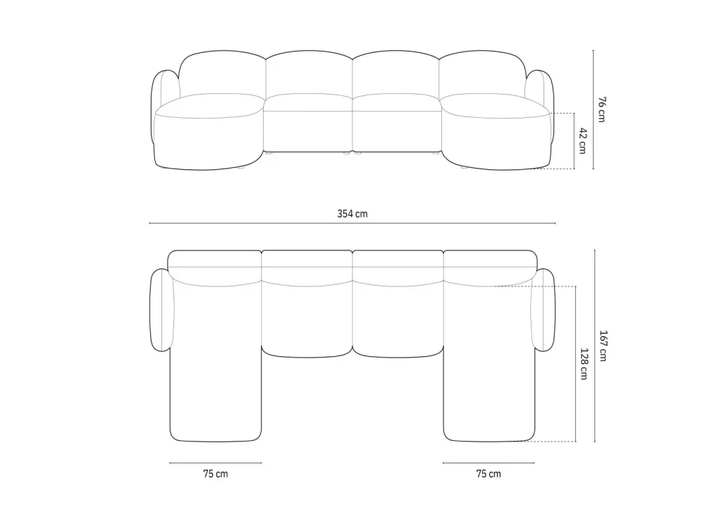 6-Sitzer Panoramic Sofa Blair – Image 3
