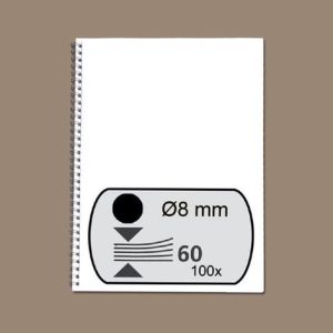 Fellowes dos de reliure métal 8 mm noir, 100 pièces Fellowes dos de reliure métal 8 mm noir, 100 pièces