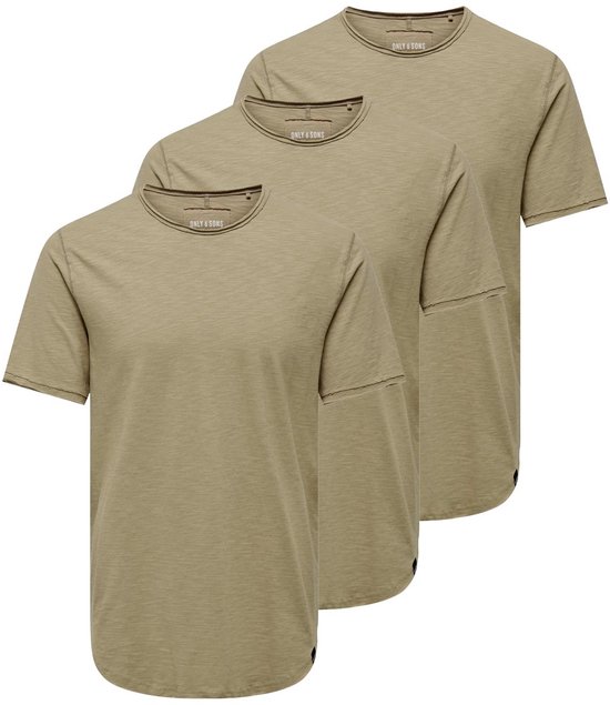 Lot de 3 t-shirts pour homme Only & Sons ONSBENNE