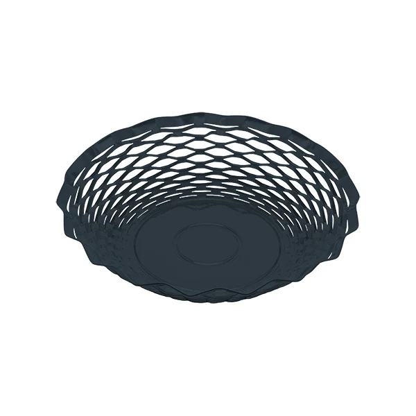 Corbeille ronde Vintage 24,5 cm bleu nuit Roger Orfèvre