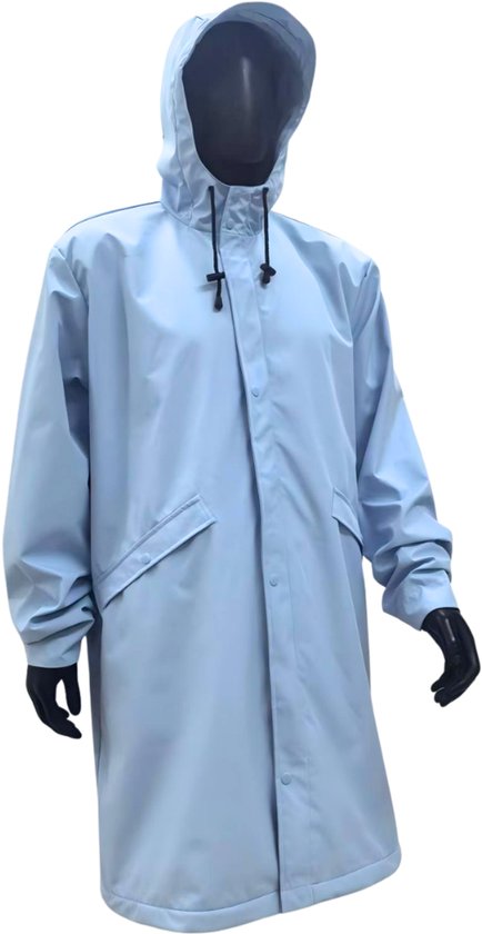 Imperméable C-Line Bleu clair - Veste mi-saison - Veste - Veste imperméable pour femmes et hommes - Unisexe - 10 000 mm - Doublure en maille - Taille XL