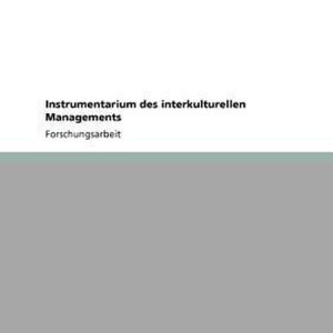 Instrumentarium des interkulturellen Managements Instrumentarium des interkulturellen Managements