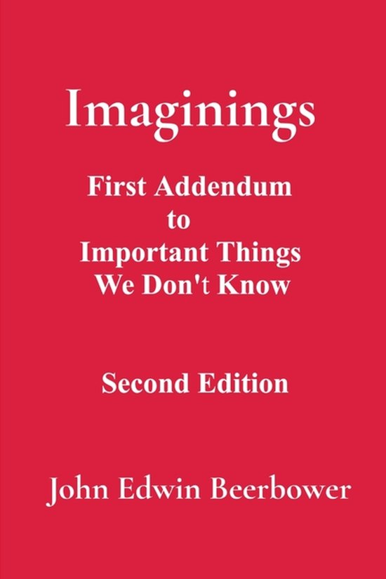 Important Things- Imaginings First Addendum to Important Things We Don't Know