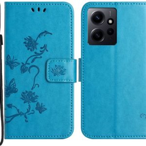 Fleurs Book Case – Coque Xiaomi Redmi Note 12 4G – Blauw Fleurs Book Case – Coque Xiaomi Redmi Note 12 4G – Blauw