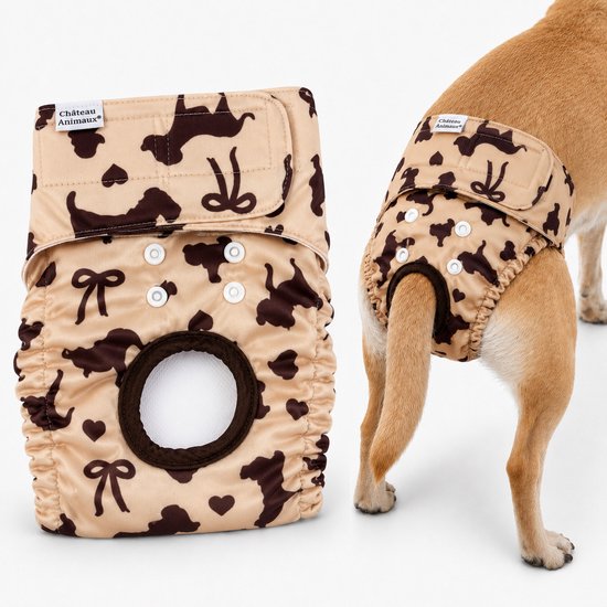 Pantalon pour chien en chaleur - Couche pour chien taille S en chaleur - Pantalon pour chien - Couche pour chien