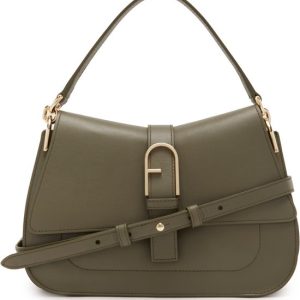 FURLA Cuir Sac à épaule Sac à épaule bandoulière Flow Top Handle Sage Kaki FURLA Cuir Sac à épaule Sac à épaule bandoulière Flow Top Handle Sage Kaki