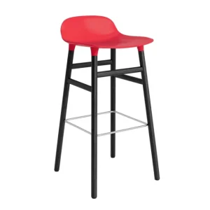 Form Barstuhl 75 cm Leuchtendes Rot/schwarz Form Barstuhl 75 cm Leuchtendes Rot/schwarz