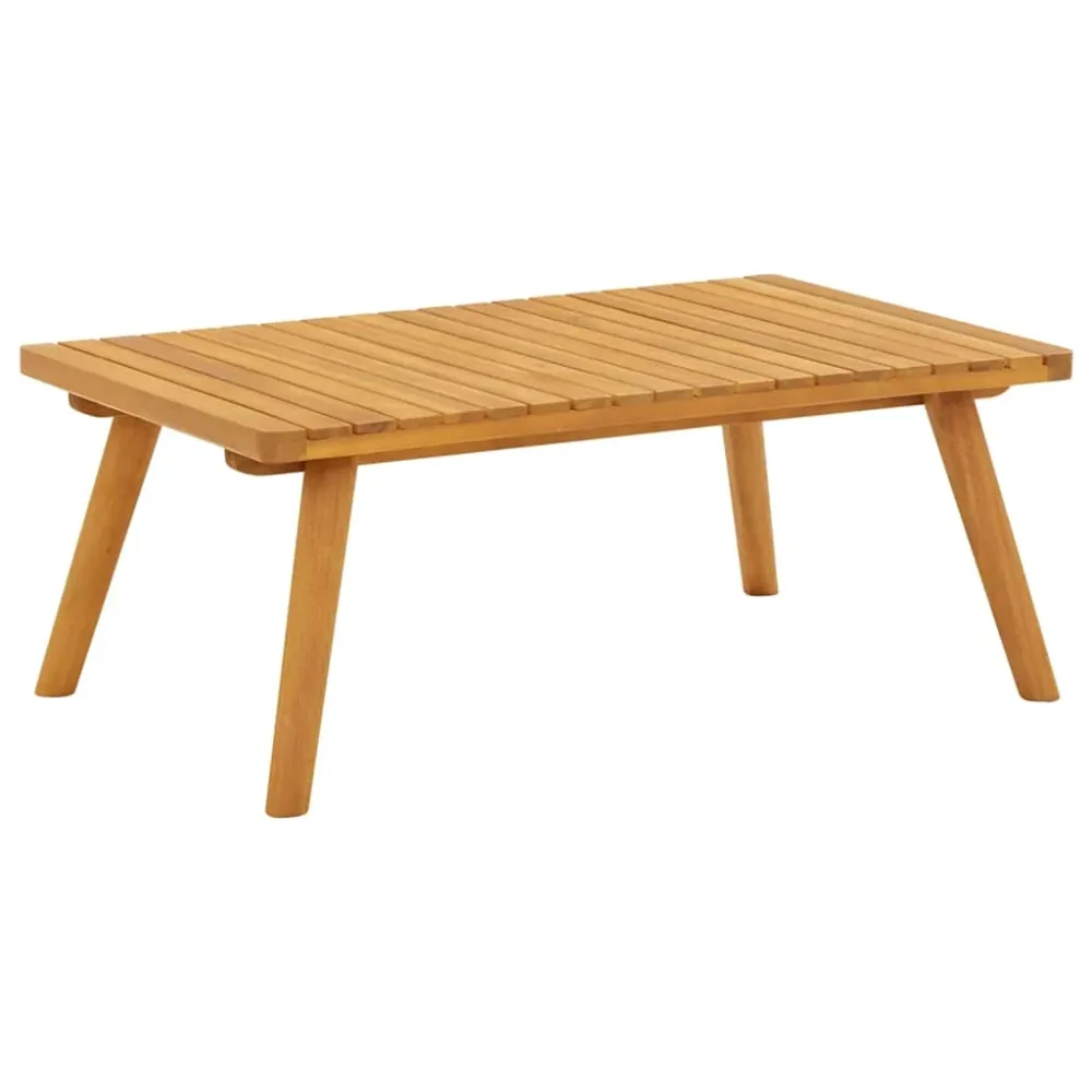 Garden Coffee Table | Golden brown | Solid acacia wood | 90x55x35 cm – Image 2