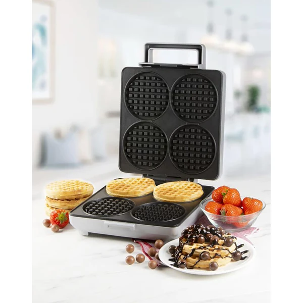 Gaufrier 4 gaufrettes rondes 1600 W DO9251W Domo – Image 3