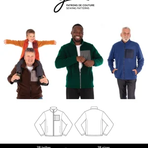 Veste polaire classique SAM 4458 | Patron papier – Jalie Veste polaire classique SAM 4458 | Patron papier – Jalie