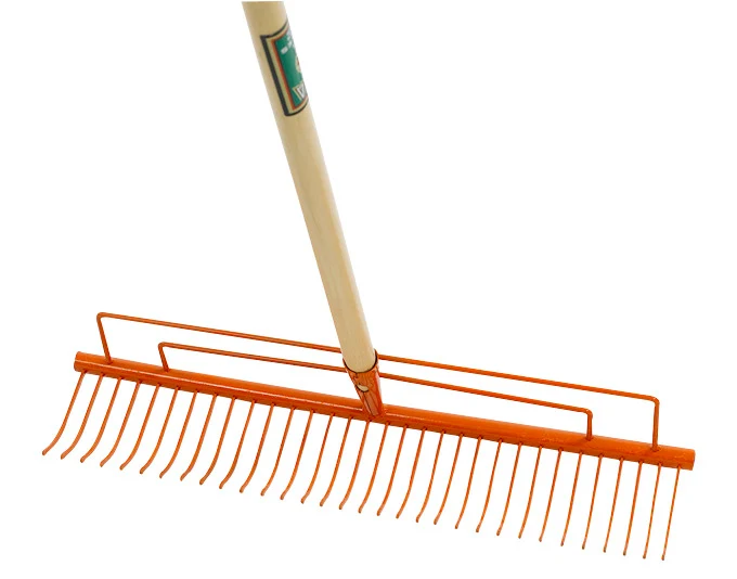 OFFNER Rasenrechen mit 32 Zinken mit Stiel