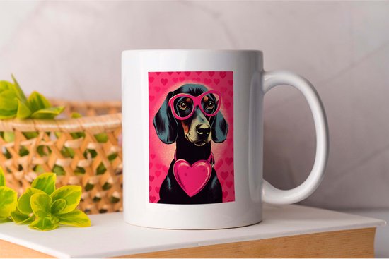 Mug Teckel - chiens - cadeau - cadeau - chiots - Puppylove - doglover - doggy - chiens - chiot amour - mon chien - amour chien - monde canin