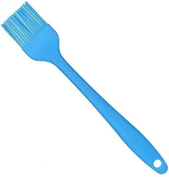 New Age Devi - Pinceau de Cuisine en Siliconen Blauw 20CM - Pinceau à Pâtisserie - Pâtisserie, Tartiner, Graisser - Accessoire de Cuisine - Ustensiles de Cuisine - Brosse pour Graisser
