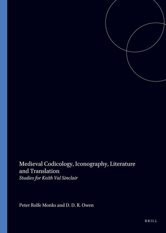 ISBN Medieval Codicology Iconography Literature and Translation, Livre broché