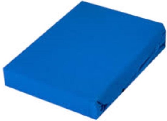 Hoeslaken Lotte & Julius - Jersey - 80 x 180 cm - Blauw