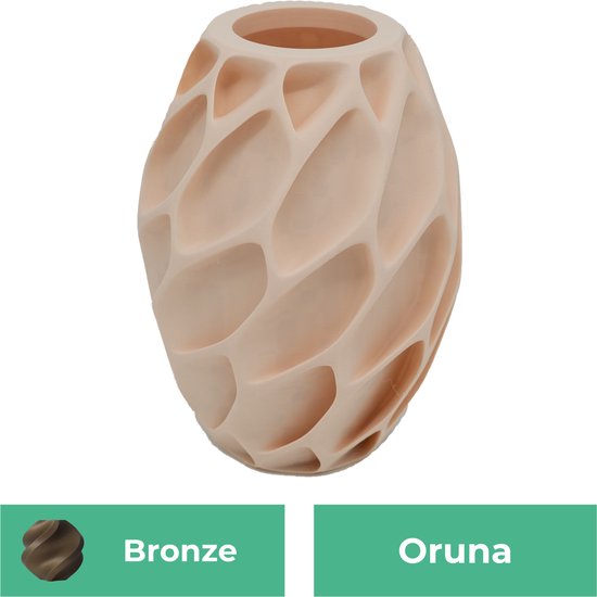 Oruna – Bronze – 30CM – Vase imprimée en 3D – PLA durable – Convient pour les fleurs artificielles Oruna – Bronze – 30CM – Vase imprimée en 3D – PLA durable – Convient pour les fleurs artificielles