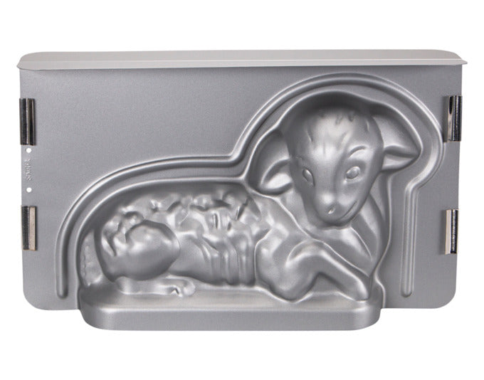 STÄDTER Backform 3D Osterlamm 36x22x9.5 cm silber We love Baking