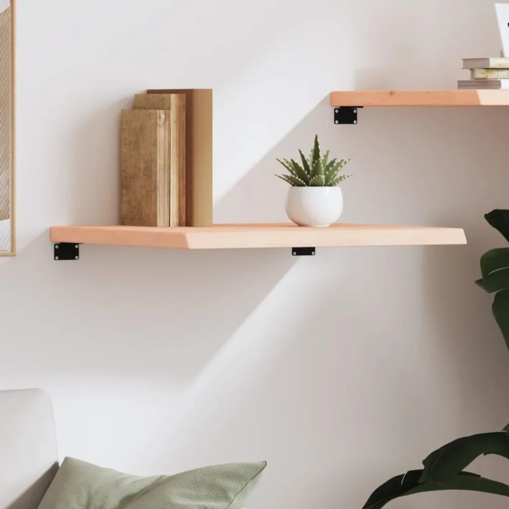 Wall Shelf 60x60x(2-4) cm Untreated Solid Wood Oak – Image 3