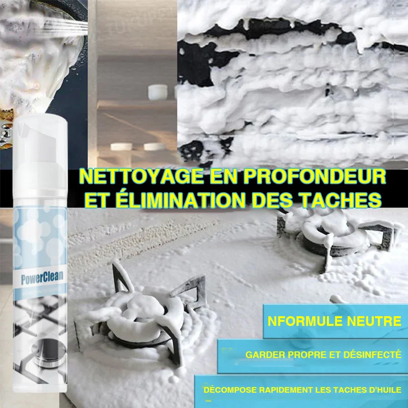 Nettoyant moussant anti-taches d'huile pour la cuisine – Image 2