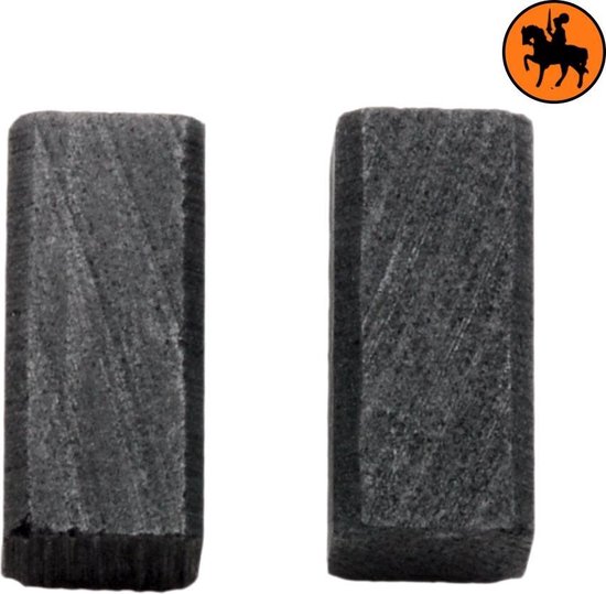 Jeu de balais de charbon pour Black & Decker PL20 - 6,3x6,3x13,5mm