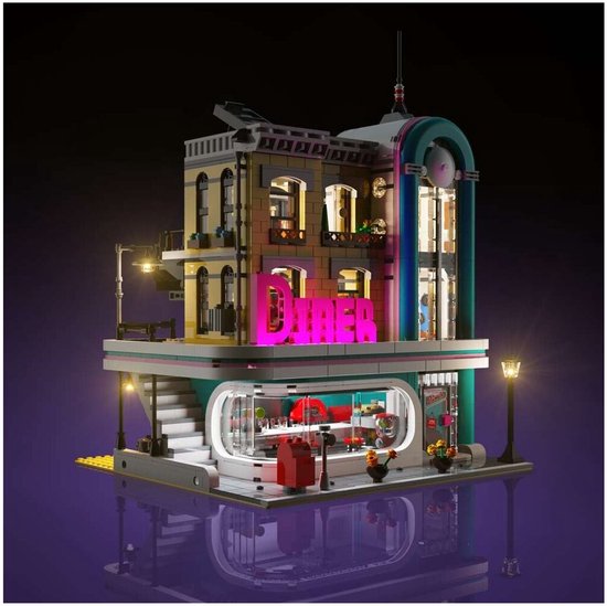 LMB 2.0 - Kit d'éclairage pour LEGO 10260 Downtown Diner