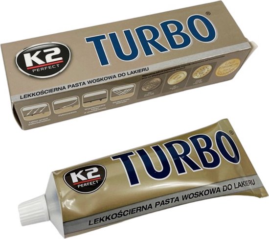 K2 Turbo wax care 120 grammes - pour l'élimination des fientes d'oiseaux, des insectes et de la résine