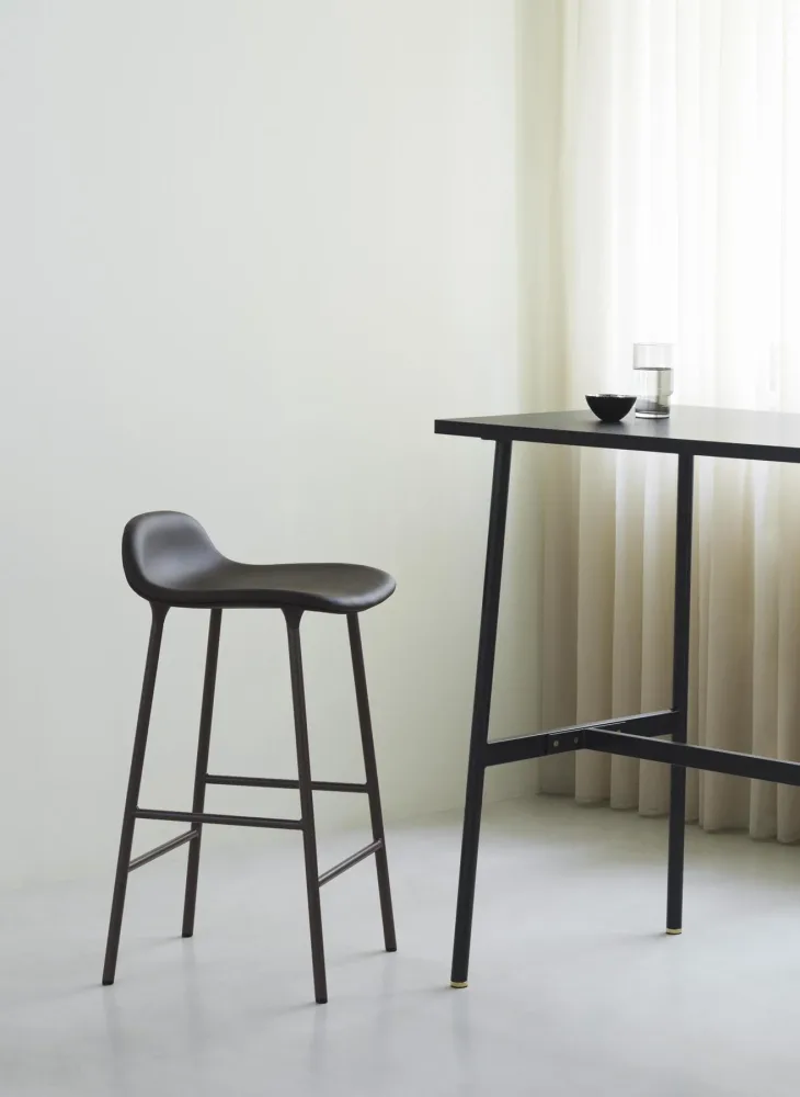 Form Barstuhl 65 cm gepolstert creme Stahl Ultra – Image 3