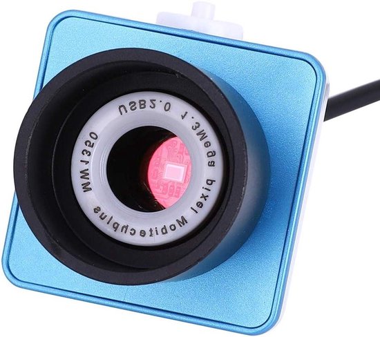 Oculaire de télescope électronique - Oculaire USB pour appareil photo numérique - Astrophotographie - Transfert d'images en temps réel - 125 pouces - Bleu