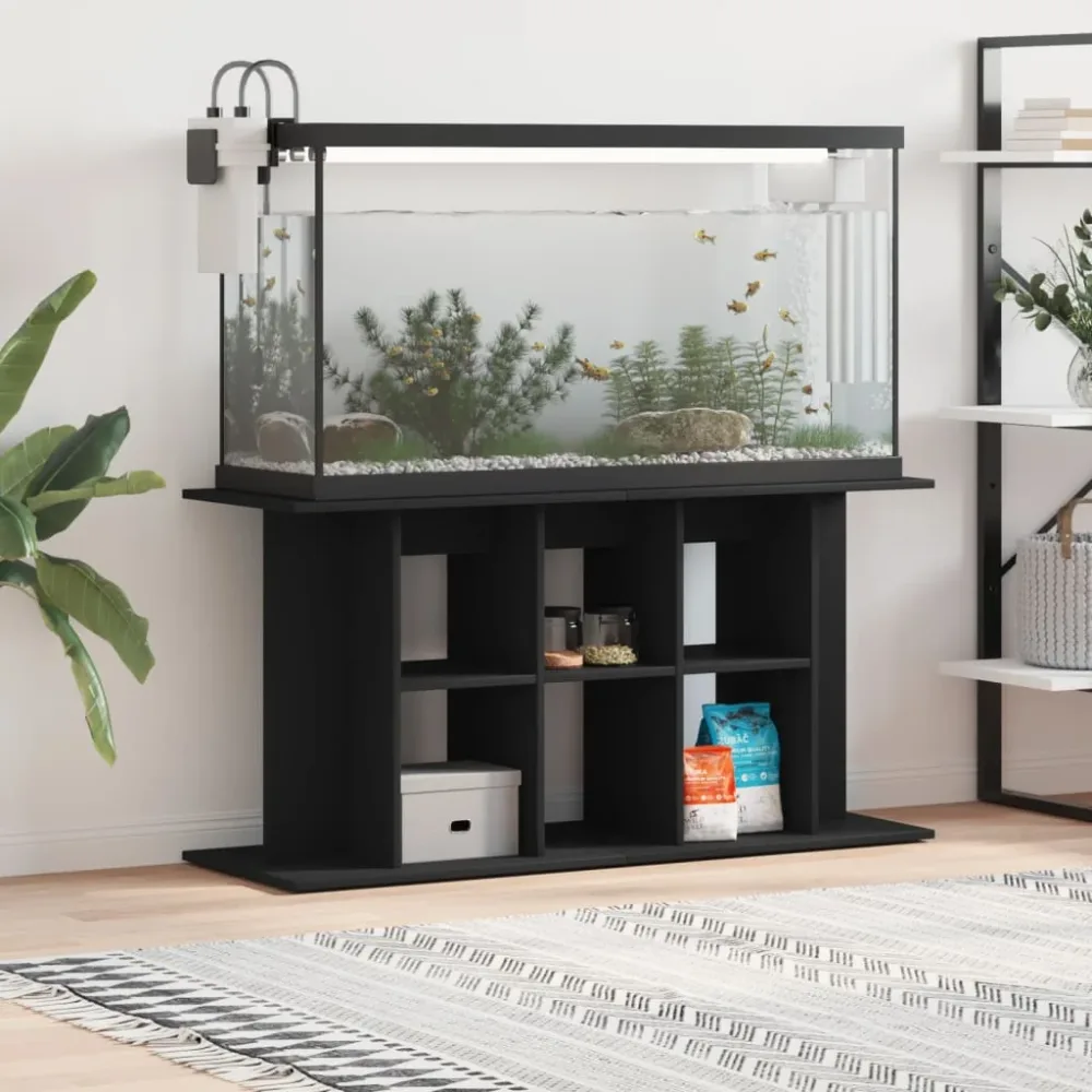 Aquarium Stand Black 120x40x60 cm Engineered Wood Aquarium Stand Black 120x40x60 cm Engineered Wood