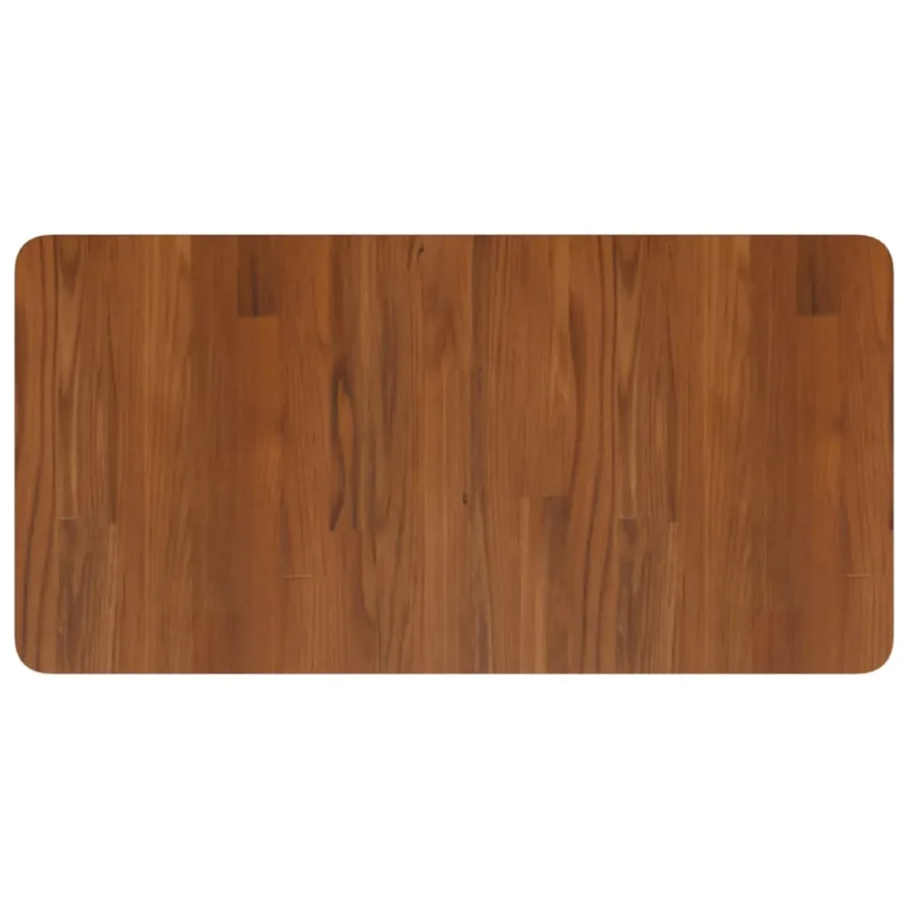 Bathroom Countertop Dark Brown 80x40x2.5cm Treated Solid Wood – Image 2
