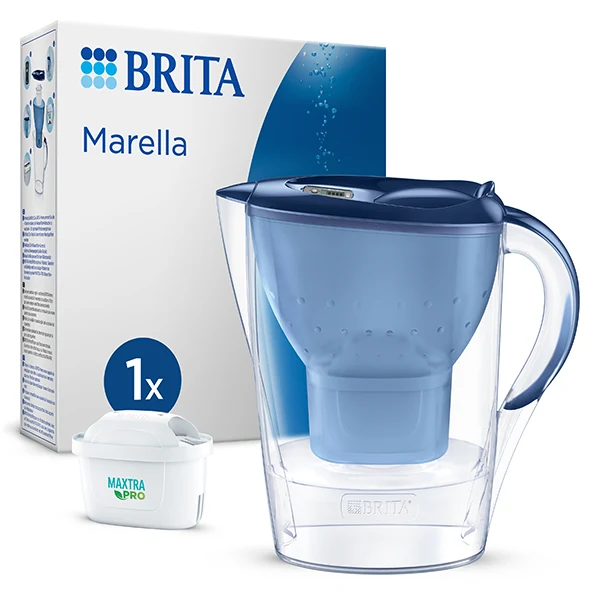 Carafe filtrante Marella bleue 2,4 L et filtre Maxtra Pro Brita france – Image 2