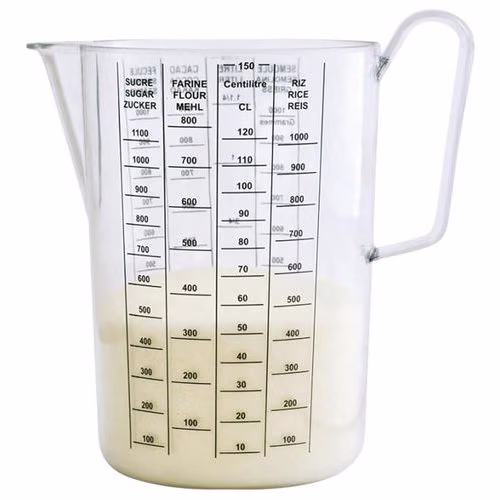 Lot de 3 pichets gradués 1,5 L San cristal Plastorex – Image 2