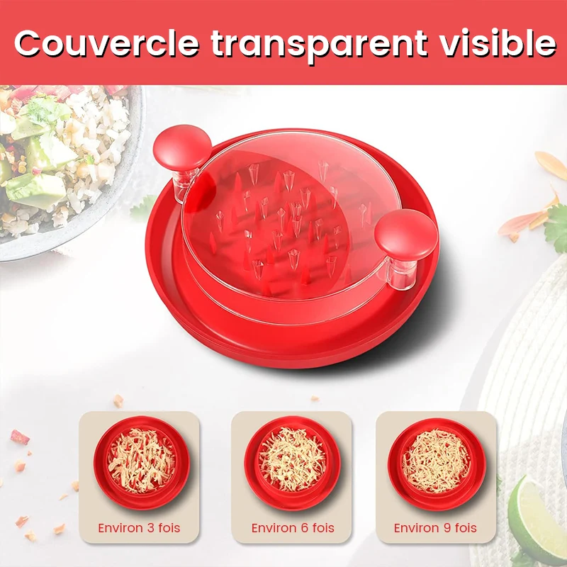 Hachoir à viande avec couvercle transparent – Image 3