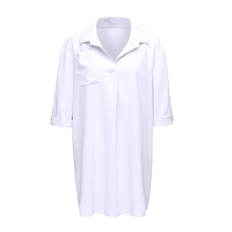Chemise de protection solaire de plage à col en V – Image 3