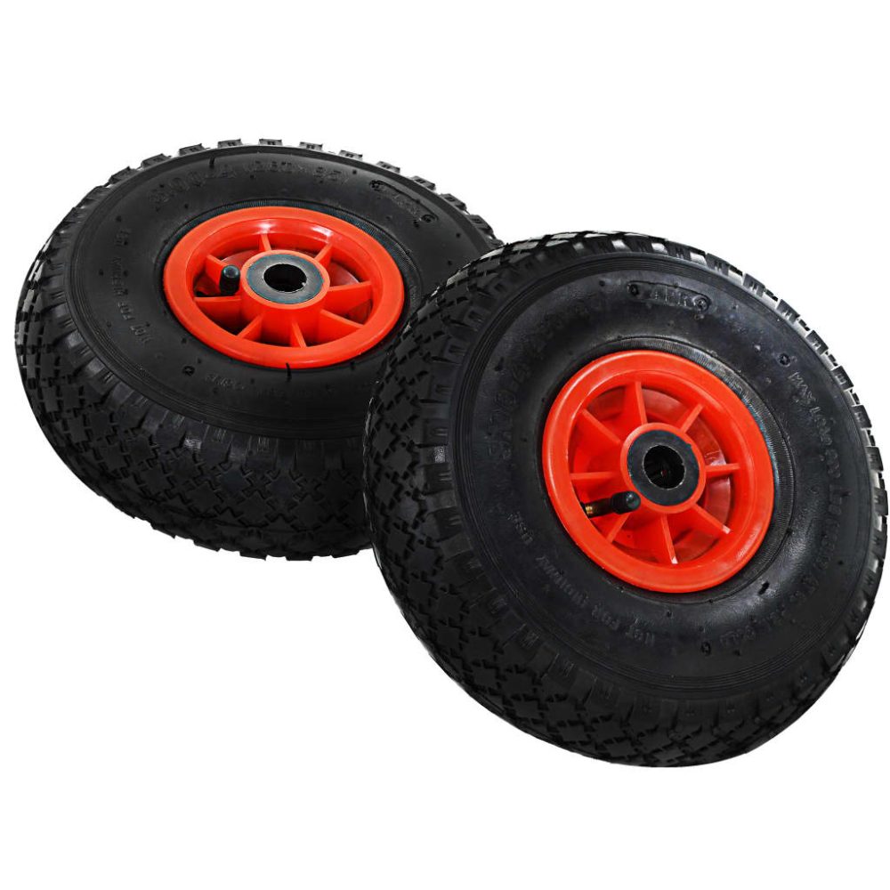 Sack Truck Wheels 4 pcs Rubber 3.00-4 (245x82) – Image 2