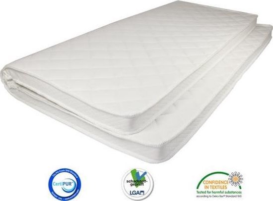 Matelas Maker - Surmatelas 140x200x6 double tissu mousse froide HR55 surmatelas dur