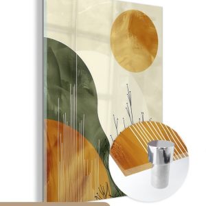 MuchoWow® Peinture sur verre 120×160 cm – Peinture sur verre acrylique – Abstrait – Paysage – Soleil – Art – Photo sur verre – Décoration murale salon – Décoration murale chambre – Peintures MuchoWow® Peinture sur verre 120×160 cm – Peinture sur verre acrylique – Abstrait – Paysage – Soleil – Art – Photo sur verre – Décoration murale salon – Décoration murale chambre – Peintures