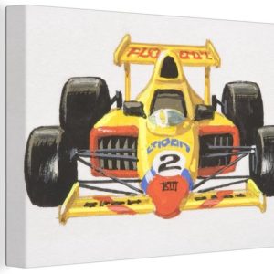 Illustration d’une voiture de course jaune 140×90 cm – Tirage photo sur toile (Décoration murale salon / chambre) Illustration d’une voiture de course jaune 140×90 cm – Tirage photo sur toile (Décoration murale salon / chambre)