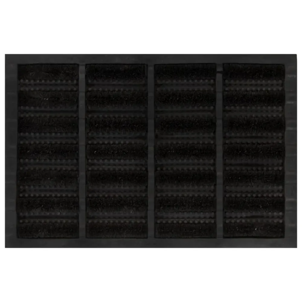 Door Mat Rectangular 40x60 cm Rubber and Coir