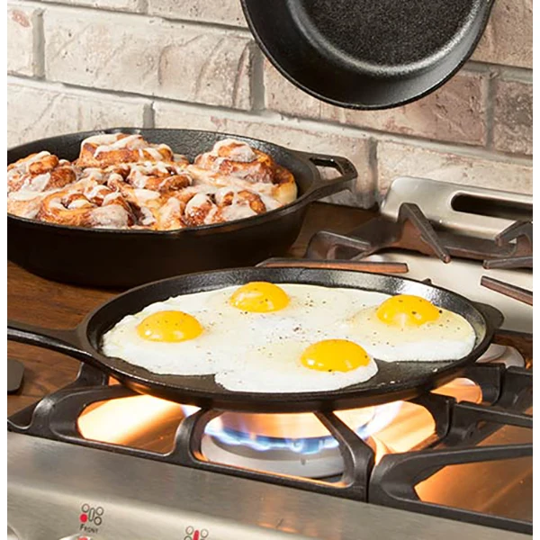 Poêle à crêpes en fonte naturelle de 26 cm Lodge – Image 2
