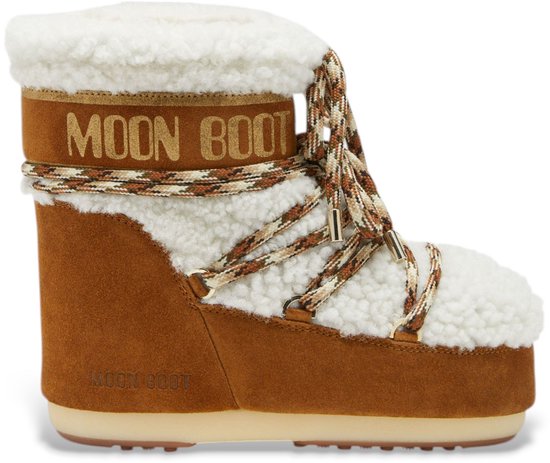 MOON BOOT Icon Low Shearling Bottes pour femmes Femme - Marron - Taille 39/41