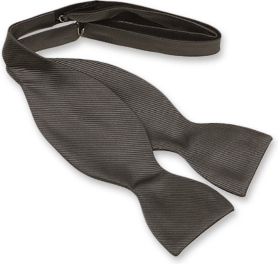 Noeud Papillon EL Cravatte - Gris Foncé - 100% Soie